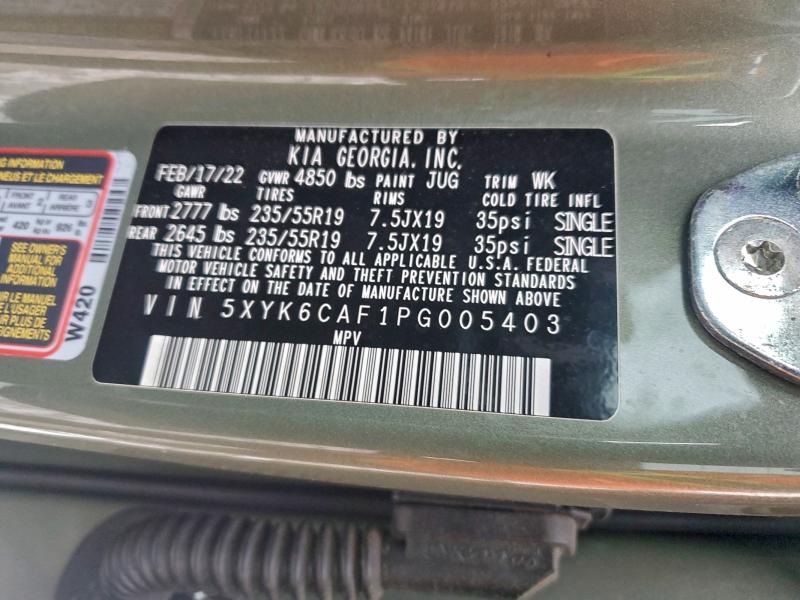 KIA SPORTAGE X 2023 VIN 5XYK6CAF1PG005403