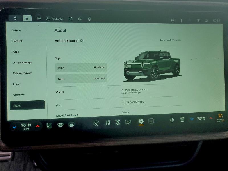 RIVIAN RIT 2023 VIN 7FCTGBAA5PN029464