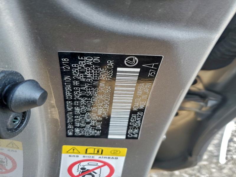 LEXUS UX 200 2019 VIN JTHY3JBH2K2007864