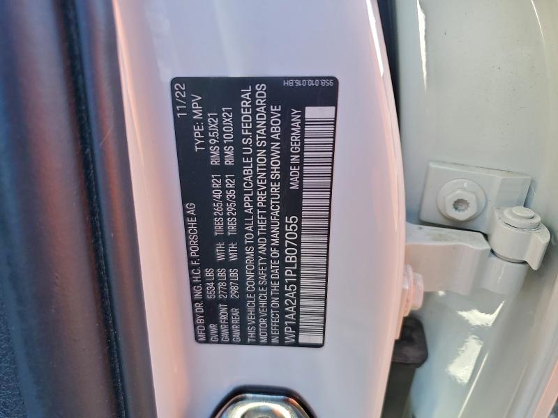 PORSCHE MACAN BASE 2023 VIN WP1AA2A51PLB07055