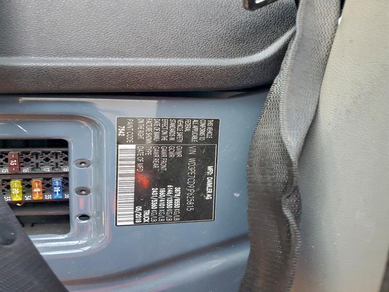 MERCEDES-BENZ SPRINTER 2018 VIN WD3PE7CD9JP625815