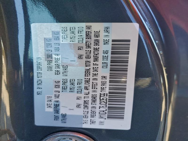 MAZDA MX5 2018 VIN JM1NDAL78J0205799