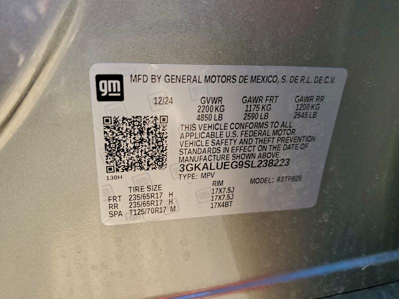 GMC TERRAIN EL 2025 VIN 3GKALUEG9SL238223