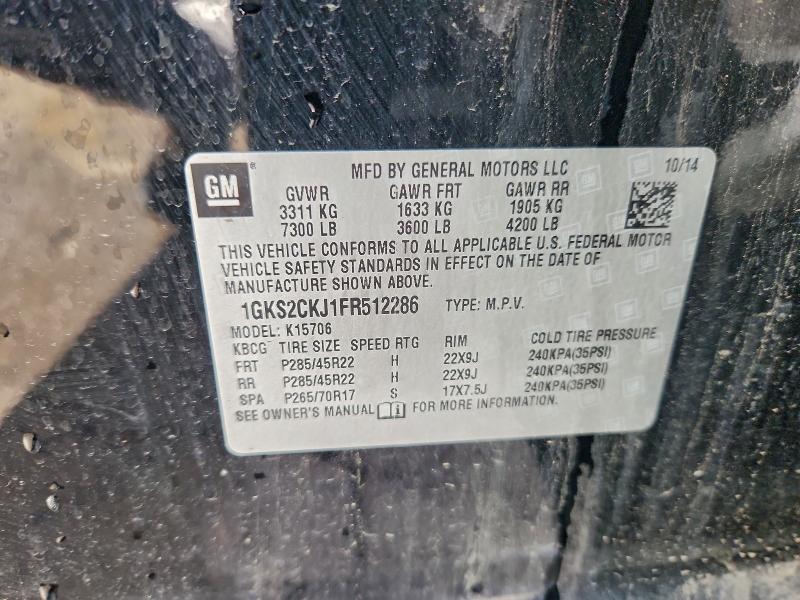 GMC YUKON 2015 VIN 1GKS2CKJ1FR512286