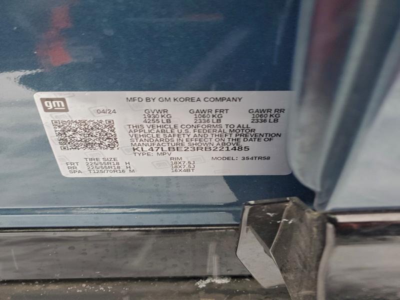 BUICK ENVISTA SP 2024 VIN KL47LBE23RB221485