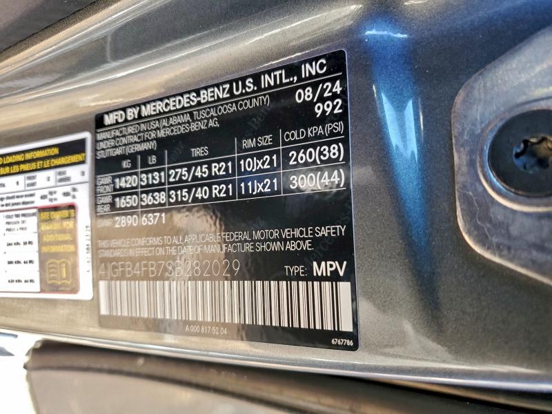 MERCEDES-BENZ GLE-CLASS 2025 VIN 4JGFB4FB7SB282029