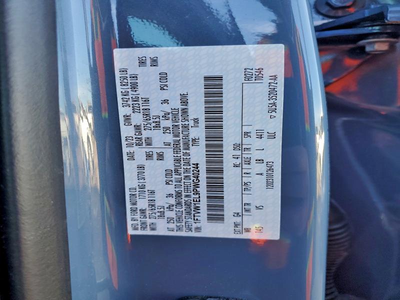 FORD F150 LIGHT 2023 VIN 1FTVW1EL9PWG40244