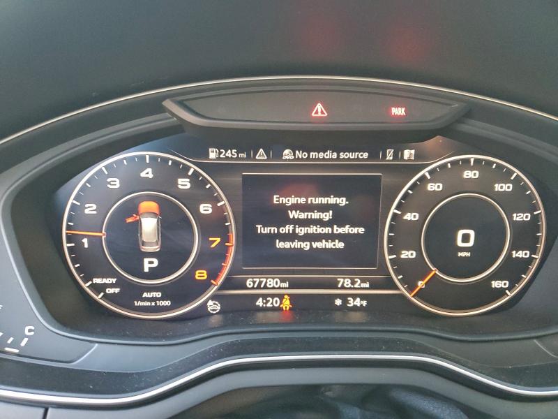 AUDI A4 2017 VIN WA18NAF44HA140640