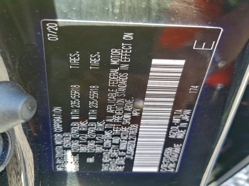 LEXUS NX 300 F S 2020 VIN JTJSARBZ0L2178308