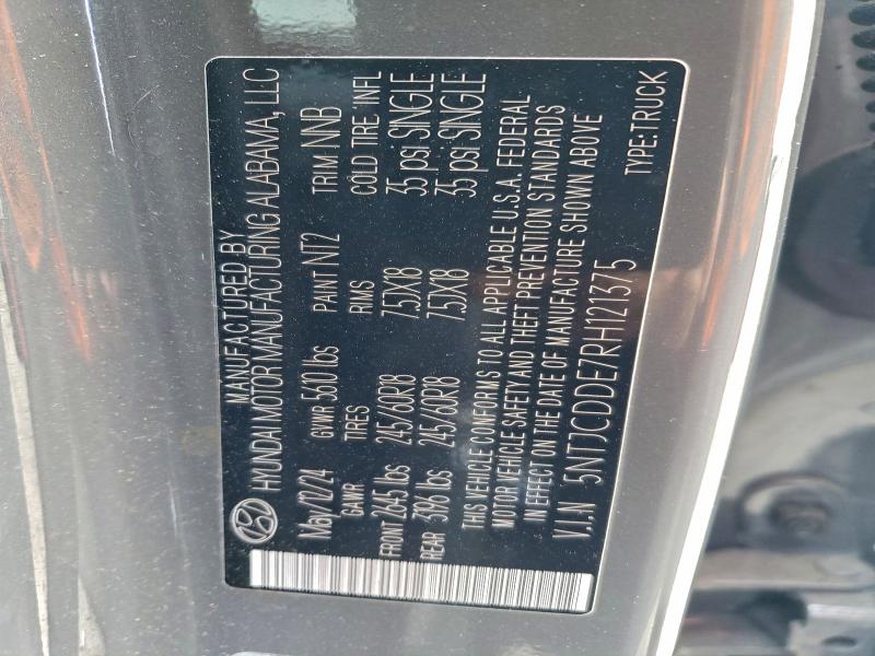 HYUNDAI SANTA CRUZ 2024 VIN 5NTJCDDE7RH121375