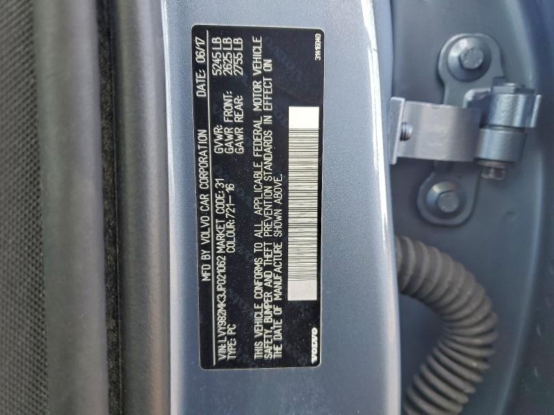 VOLVO S90 2018 VIN LVY982MK3JP021062