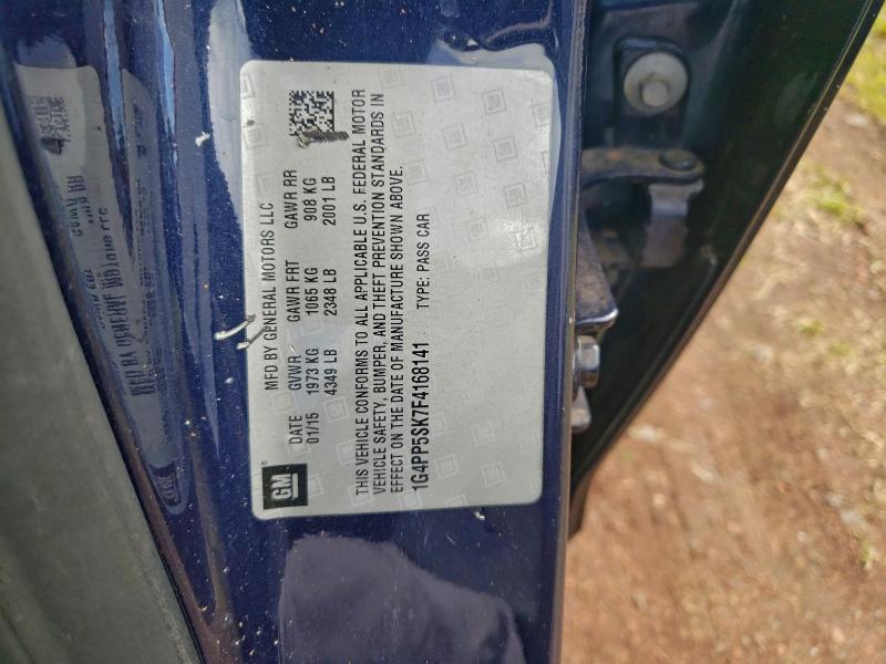 BUICK VERANO 2015 VIN 1G4PP5SK7F4168141