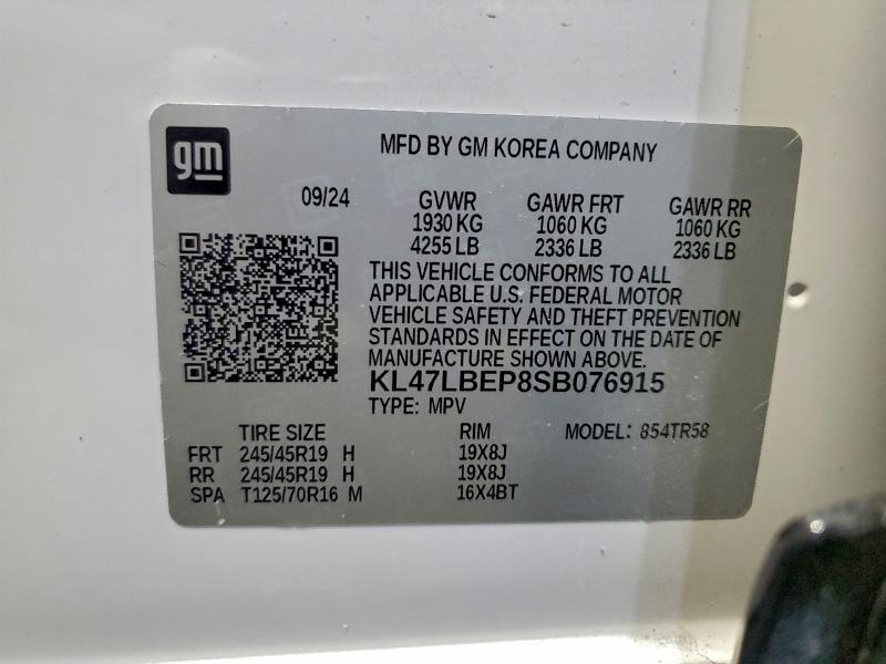 BUICK ENVISTA SP 2025 VIN KL47LBEP8SB076915