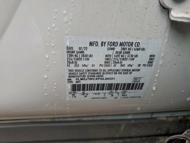 LINCOLN AVIATOR 2023 VIN 5LM5J7WCXPGL00331