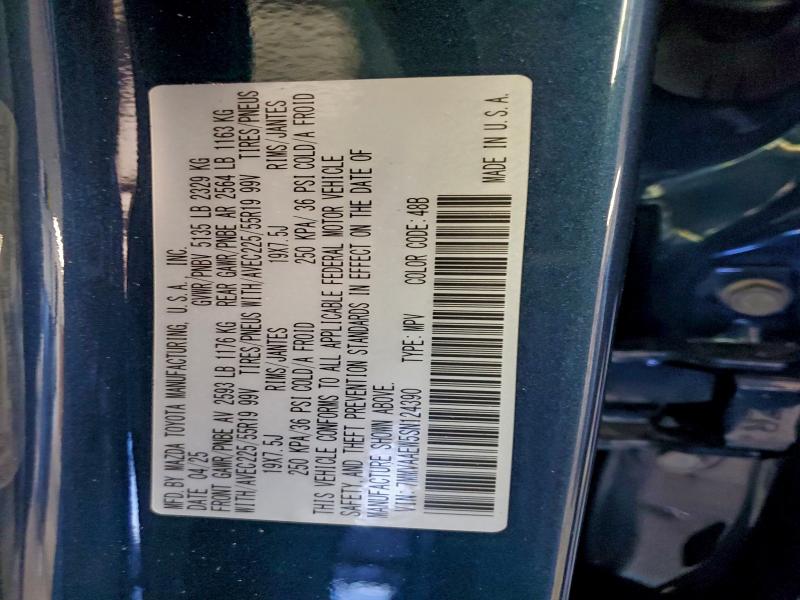 MAZDA CX-50 2025 VIN 7MMVAAEW5SN124390