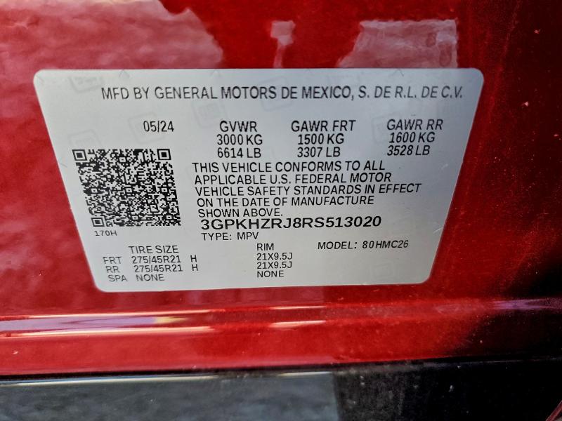 HONDA PROLOGUE E 2024 VIN 3GPKHZRJ8RS513020