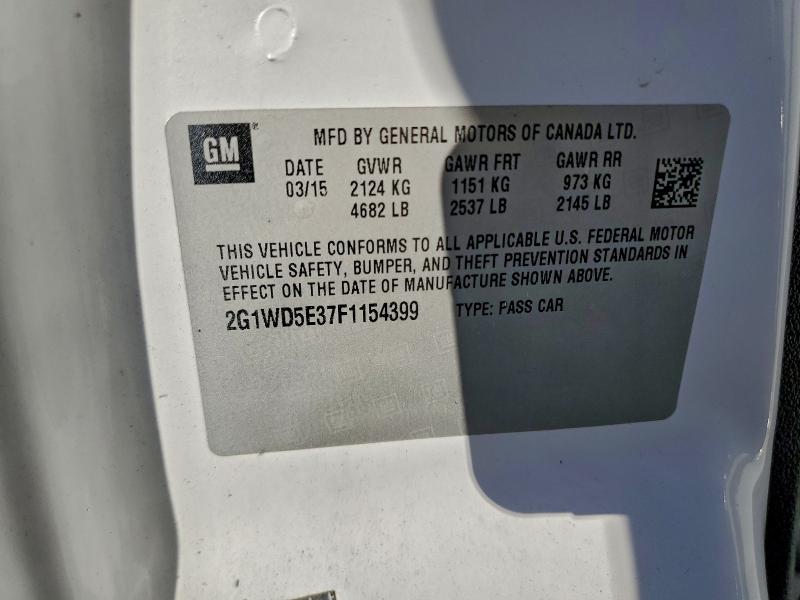 CHEVROLET IMPALA 2015 VIN 2G1WD5E37F1154399