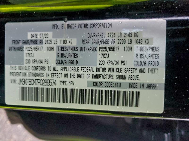 MAZDA CX-5 PREFE 2023 VIN JM3KFBCM7P0289574