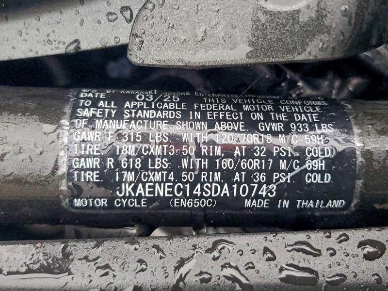 KAWASAKI NINJA 650 2025