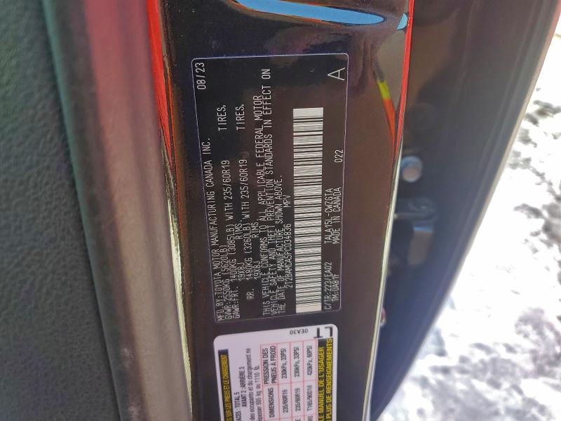 LEXUS RX350 2023 VIN 2T2BAMCA5PC034836