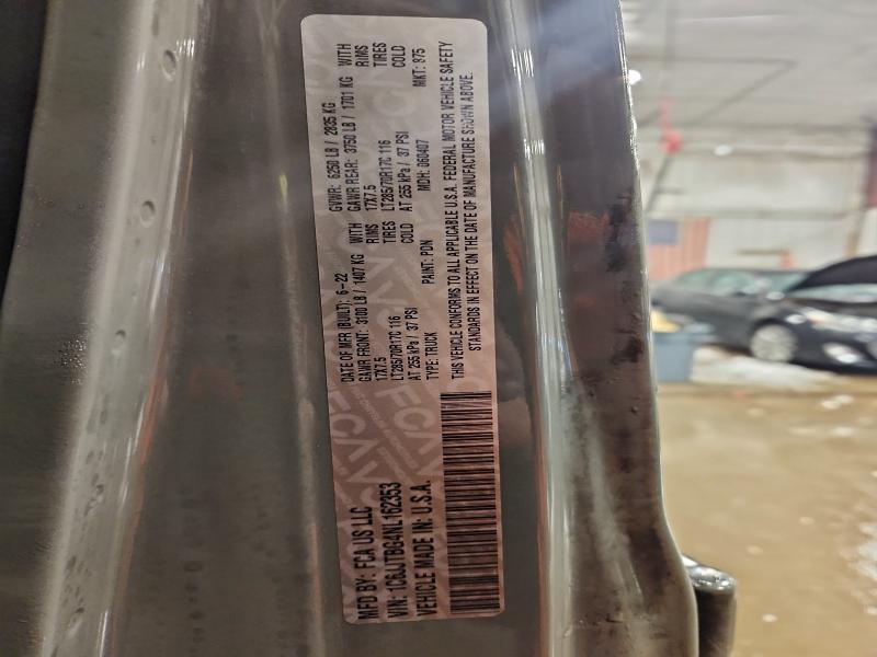 JEEP GLADIATOR 2022 VIN 1C6JJTBG4NL162353