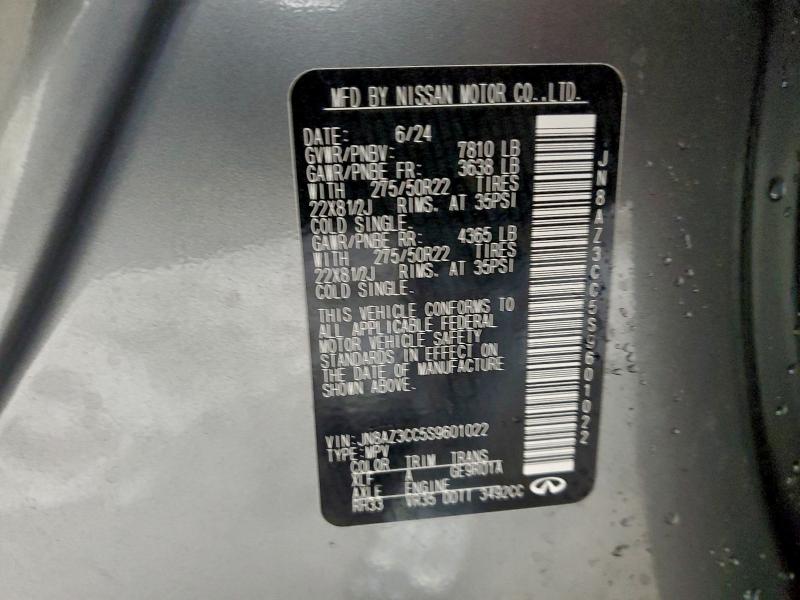 INFINITI QX80 AUTOG 2025 VIN JN8AZ3CC5S9601022