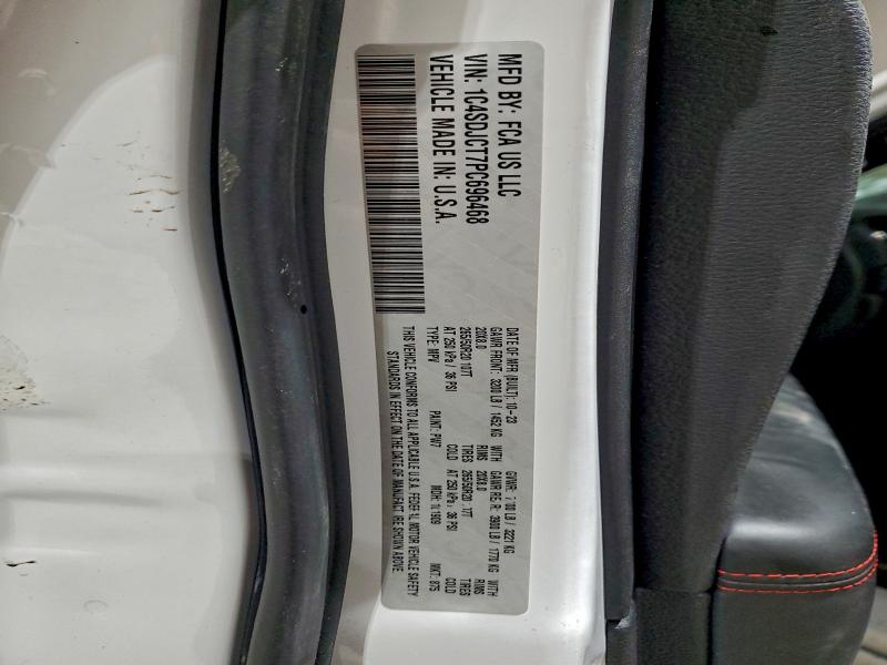 DODGE DURANGO 2023 VIN 1C4SDJCT7PC696468