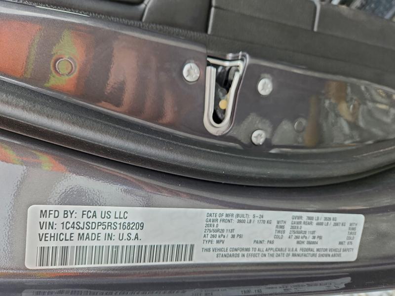 JEEP WAGONEER 2024 VIN 1C4SJSDP5RS168209