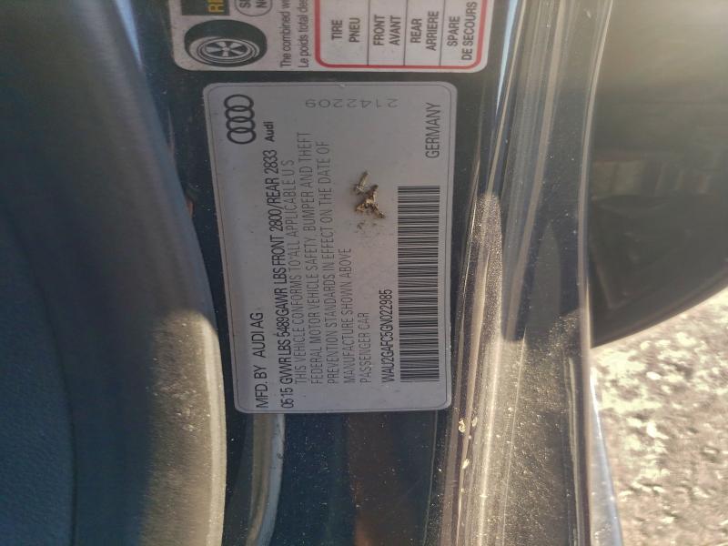 AUDI A7 2016 VIN WAU2GAFC5GN022985