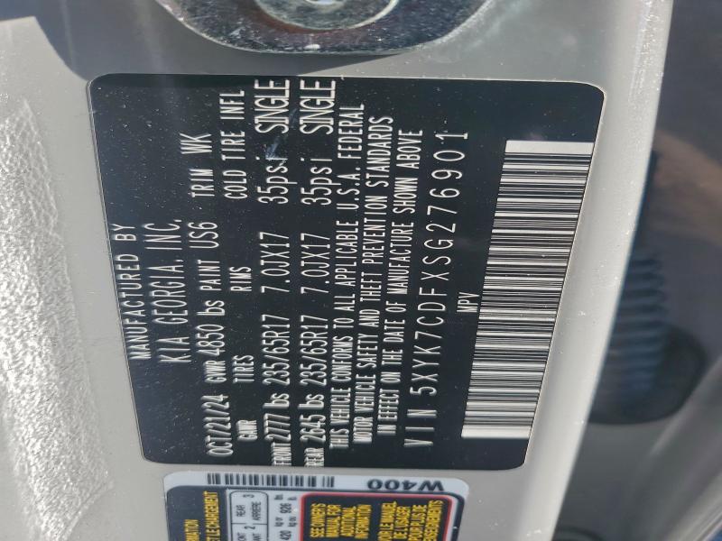 KIA SPORTAGE X 2025 VIN 5XYK7CDFXSG276901