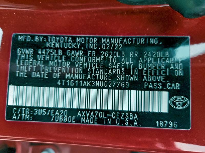 Фото 12 - TOYOTA CAMRY