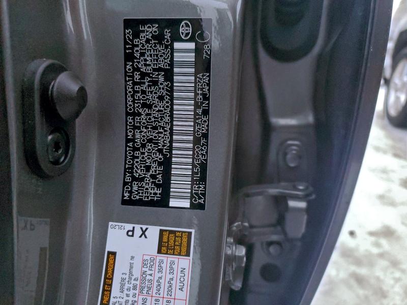 TOYOTA GR COROLLA 2024 VIN JTNABAAE8RA009773