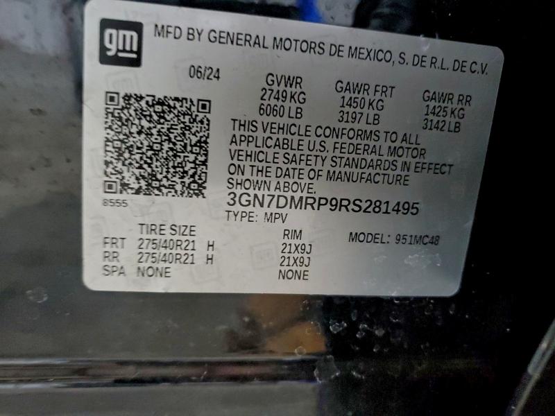 CHEVROLET EQUINOX 3L 2024 VIN 3GN7DMRP9RS281495