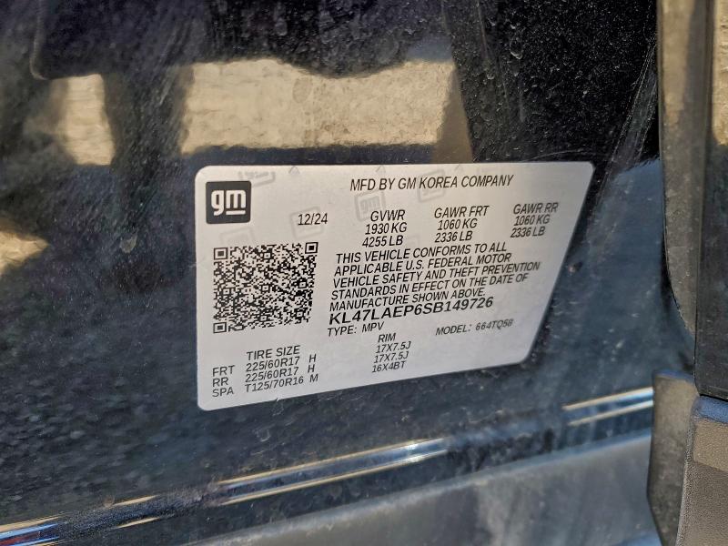 BUICK ENVISTA PR 2025 VIN KL47LAEP6SB149726