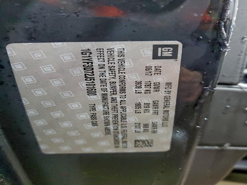 CHEVROLET CORVETTE 2018 VIN 1G1YF3D72J5101600