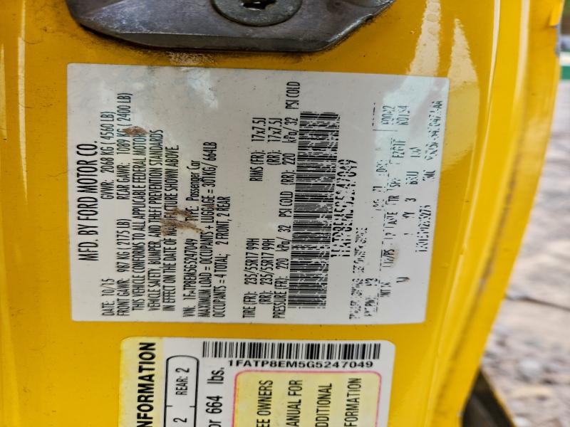 FORD ALL Models 2016 VIN 1FATP8EM5G5247049