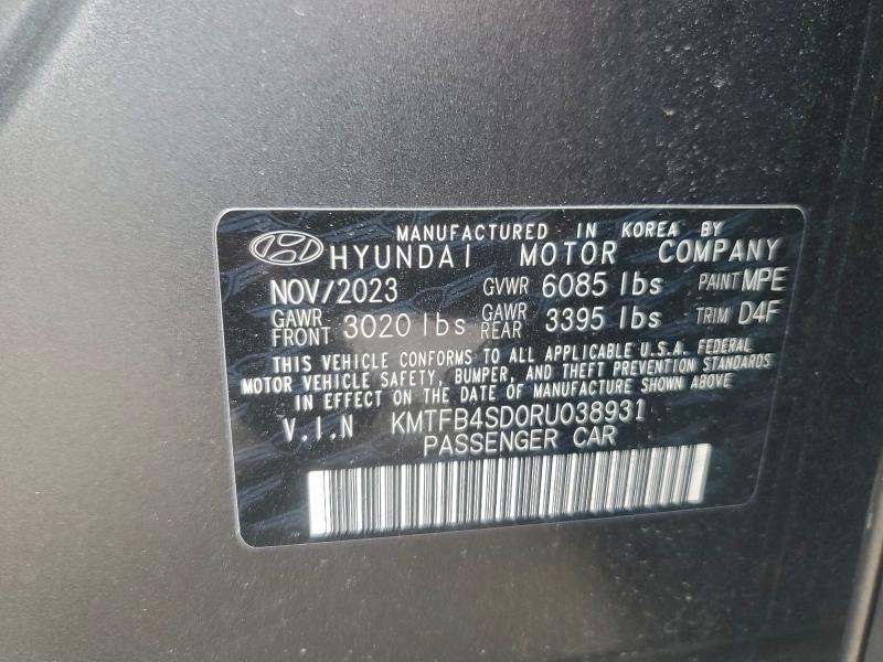 GENESIS G90 2024 VIN KMTFB4SD0RU038931