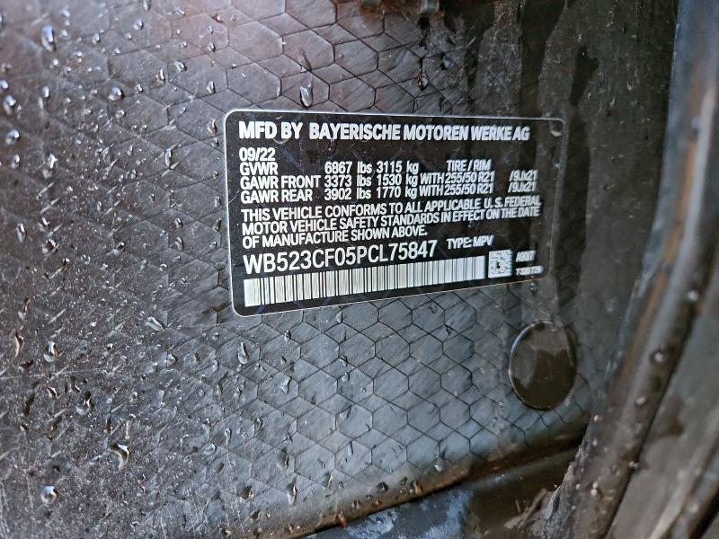 BMW IX XDRIVE5 2023 VIN WB523CF05PCL75847