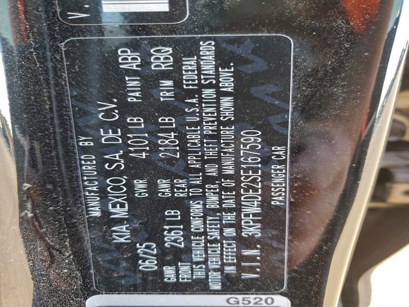 KIA K4 GT LINE 2025 VIN 3KPFW4DE2SE167590