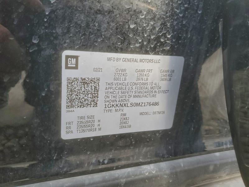 GMC ACADIA DEN 2021 VIN 1GKKNXLS0MZ176486