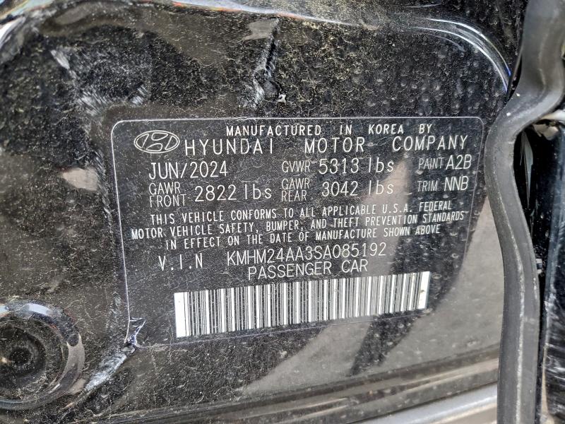HYUNDAI IONIQ 6 SE 2025 VIN KMHM24AA3SA085192