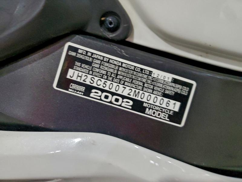 HONDA CBR CYCLE 2002