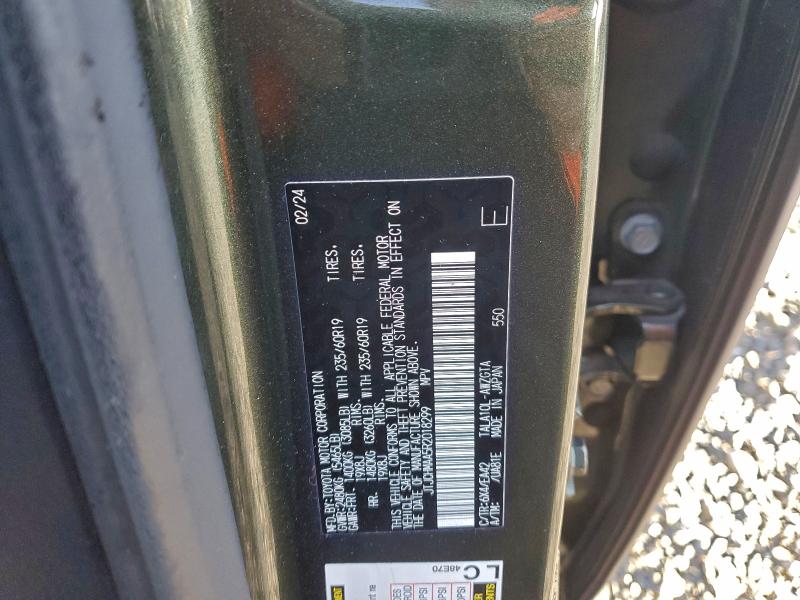 LEXUS RX 350 PRE 2024 VIN JTJCHMAA5R2018299