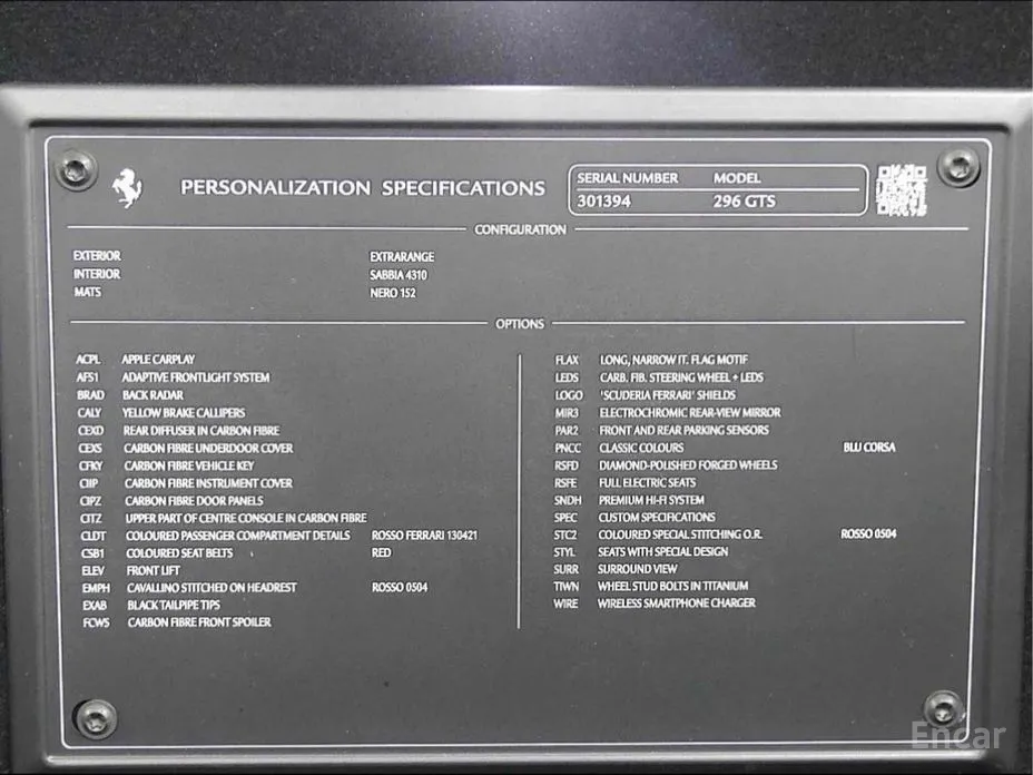 Ferrari 296 2022 3.0 V6