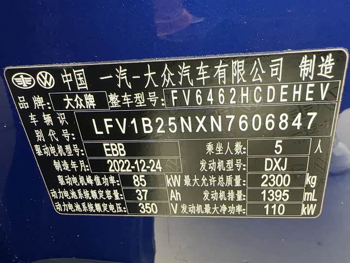 Volkswagen Tayron GTE Hybrid 2023 2023款 280TSI 豪华Plus进阶版