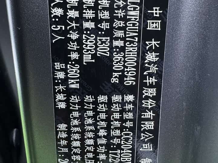 Tank 700 Hybrid 2024 2024款 Hi4-T 极境版