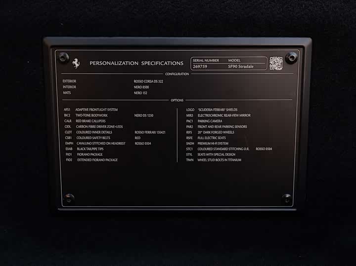 Ferrari SF90 2020 2020款 3.9T V8 Stradale