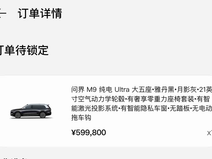 Aito M9 2025 2025款 纯电 Ultra版 100kWh 5座版