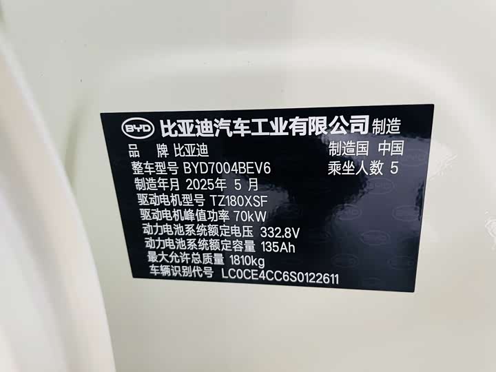 BYD Dolphin 2025 2025款 420km 活力版