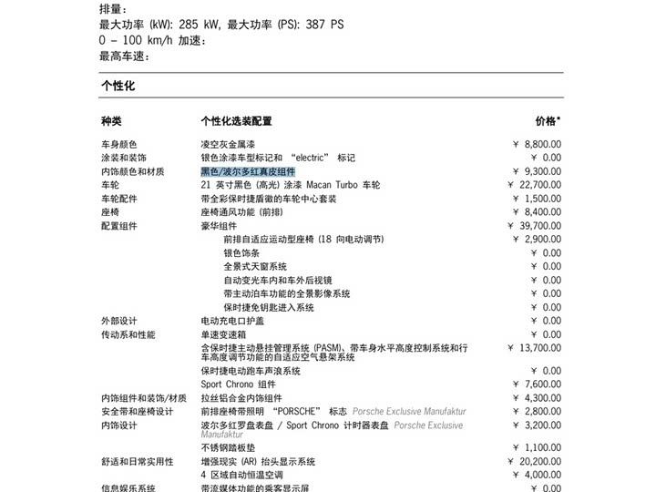 Porsche Macan EV 2024 2024款 Macan 4